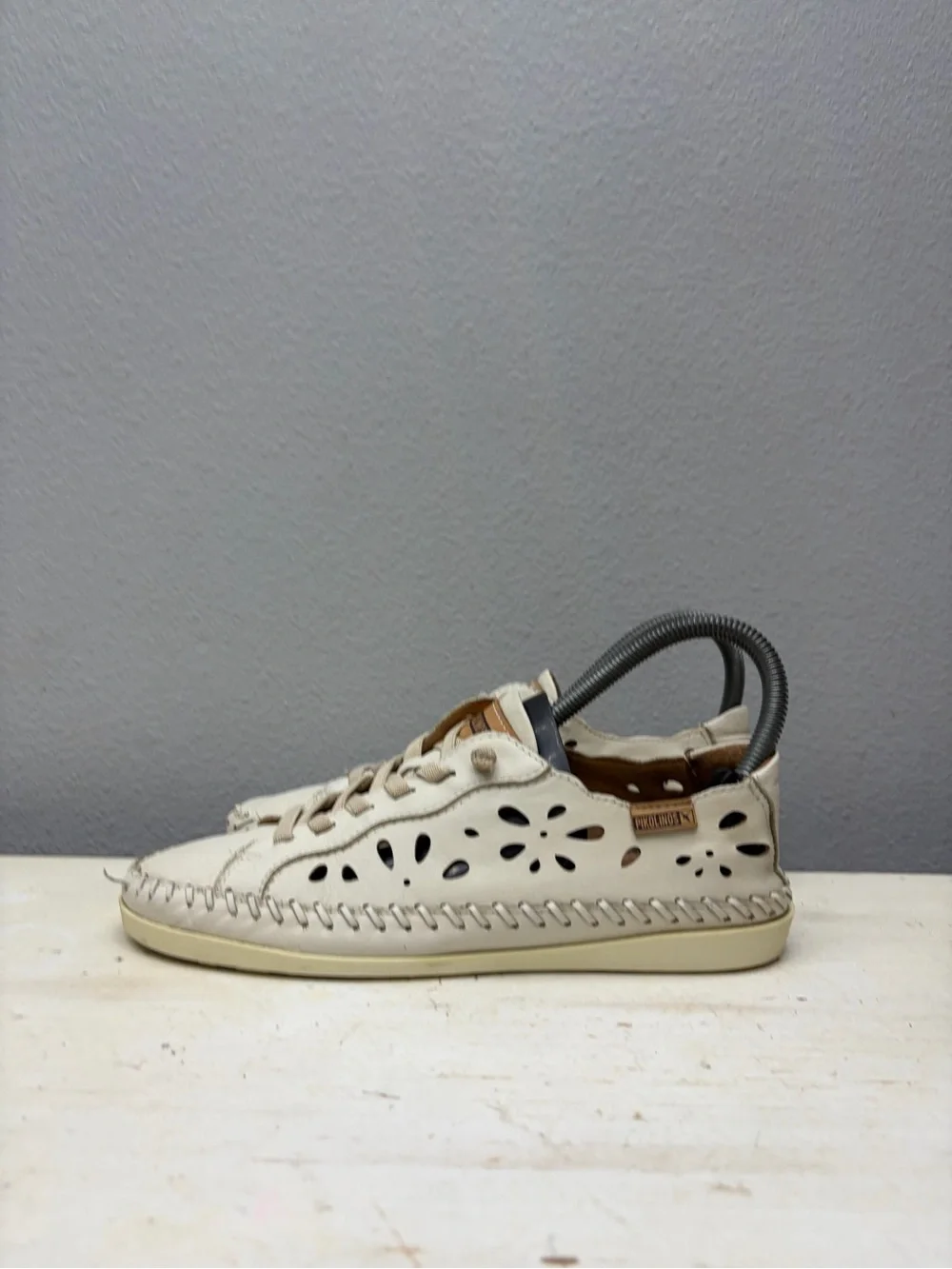 Pikolinos White Leather Soller W8B-6550 Shoes Size 36